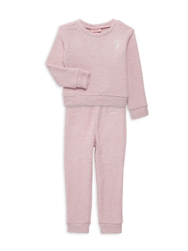 Tommy Hilfiger ??Little Girl's 2-Piece Boucl Sweatshirt & Pants Set